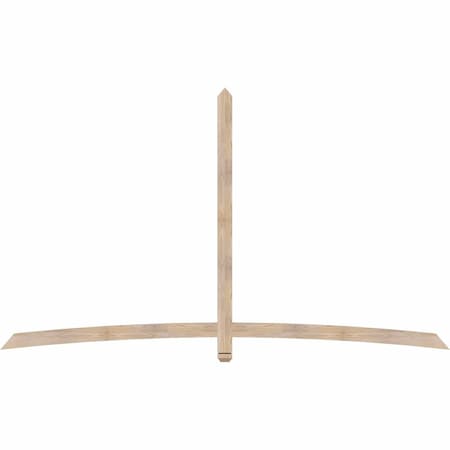 Ekena Millwork Bellingham Smooth Timber Gable Bracket, Douglas Fir, 108"W x 63"H x 1 1/2"D x 3 1/2"F, 14/12 Pitch GBW108X63X0204BEL00SDF